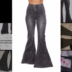 Buddy love moonshine high waisted flared jeans